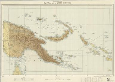 Territory of Papua and New Guinea (Recto version 1: no district boundaries.)