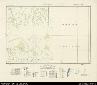 Indonesia, Western New Guinea, Jimandir-Anim, Series: Nederlands Nieuw Guinea, Sheet 30-Z, 1955, 1:100 000