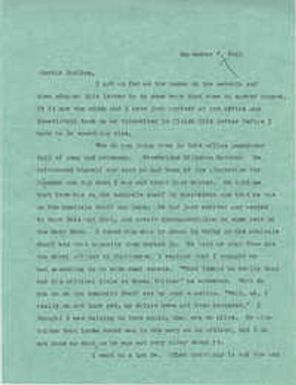 Letter from Sidney Jennings Legendre, September 7, 1942