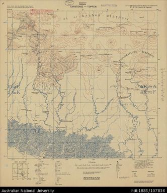 Indonesia, Papua, Netherlands Indies, Carstensz-Toppen, 1943, 1:250 000