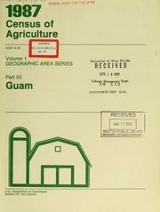 1987 census of agriculture, pt.53- Guam