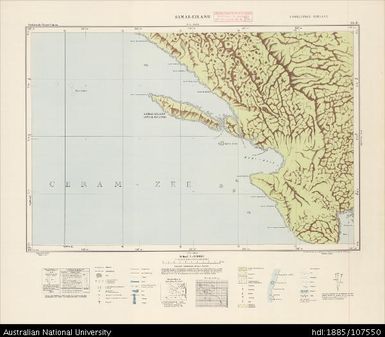 Indonesia, Western New Guinea, Samai-Eiland, Series: Nederlands-Nieuw-Guinea, Sheet 14-G, 1957, 1:100 000