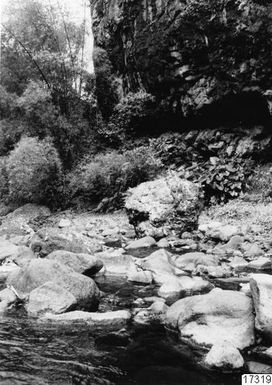 Shore Edge, Stone Red, Cave, Landscape, Photography,