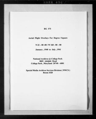 Overlay indexes for degree square 22N160W
