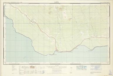 Western Samoa topographical map 1:20,000: Lata (Sheet 14)