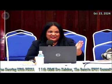 11th OEK The Senate EPUT Committee Hearing with PEWA 10/23/2024