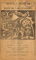 Bulletin de la Société des Études Océaniennes numéro 81