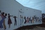 Mural decorating new discotheque in Port Vila