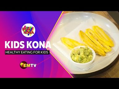 Kids Kona 2021 - Healthy eating for Kids - Avocado dip and banana chips