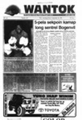 Wantok Niuspepa--Issue No. 1107 (September 14, 1995)