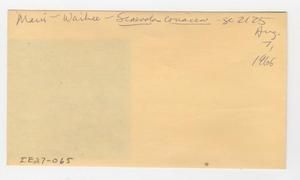 [Scaevola coriacea in Hawaii, envelope IE27-065]