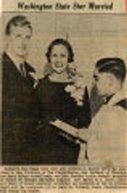 Washington State Star Married. Northwest History. State History. Box 73. Social Events Cont'd Student Activities.