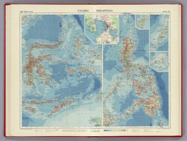 Celebes, Philippines. Edited by John Bartholomew, M.C., LL.D. The Geographical Institute Edinburgh. Copyright, John Bartholomew & Son, LTD.