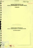 Instructions officielles pour l'enseignement du premier degré