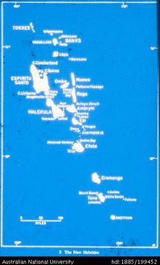 Map of Vanuatu