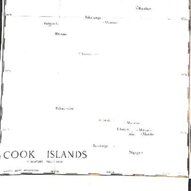 Map of the Cook Islands