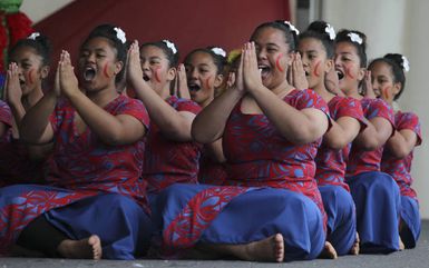 Waitakere College students at ASB Polyfest.