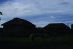 Living quarters for Papuan workmen, Kokoda, 1958