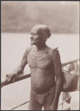 A man of Vella Lavella, Solomon Islands, 1906, 3 / J.W. Beattie