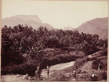 People by the water. From the album: Tahiti, Samoa and New Zealand scenes