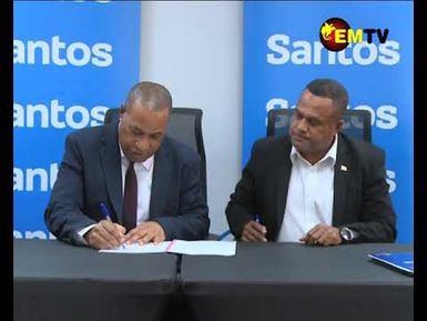 TELIKOM AND SANTOS AGREEMENT
