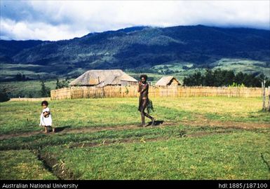 View of mission, child and man