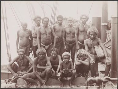 Men and boys of Vella Lavella, Solomon Islands, 1906 / J.W. Beattie