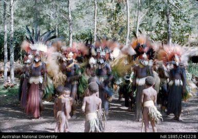 Dancers in ceremonial dress