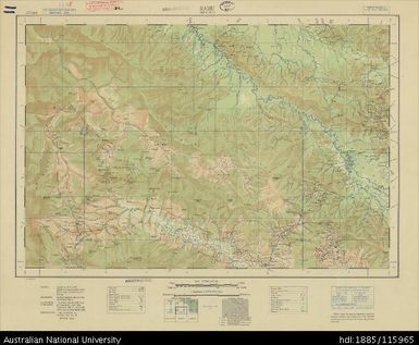 Papua New Guinea, Equatorial New Guinea, Ramu, 4 Mile series, 1944, 1:253 440