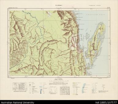 Indonesia, Western New Guinea, Warimoi, Series: Nederlands-Nieuw-Guinea, Sheet 10-K, 1958, 1:100 000