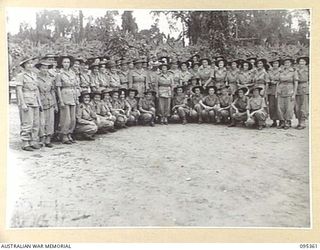 TOROKINA, BOUGAINVILLE, 1945-08-16. A GROUP OF AUSTRALIAN ARMY NURSING SERVICE SISTERS AND THE MATRON OF 2/1 GENERAL HOSPITAL