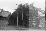 Lean-to temporary shelter for sick Taaboni