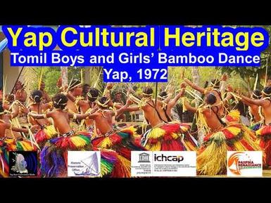 Tomil Boys and Girls' Bamboo Dance, Yap, 1972