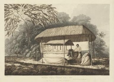 Waheiadooa, chief of Oheitepeha, lying in state / J. Webber fecit