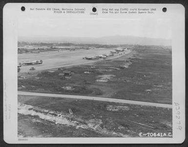 Panorama Of Agana Filed On Guam, Marianas Islands Taken 5 November 1944. (U.S. Air Force Number E70641AC)