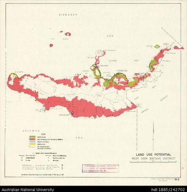 Papua New Guinea, Land Use Potential West New Britain District, Sheet 15.2, 1969, 1:1 584 000