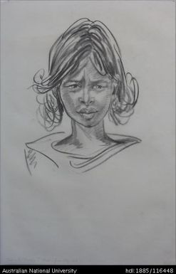 Child in Pt Moresby 'T' School from village south . . [1]