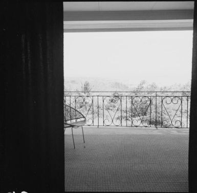 View of the upper balcony of a house, Fiji, 1966, 2 / Michael Terry