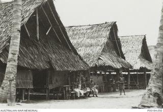 AITAPE. 1945. THE NATIVE HOSPITAL AT AITAPE, WHICH WAS CARED FOR BY THE 2/11 ASUTRALIAN GENERAL HOSPITAL