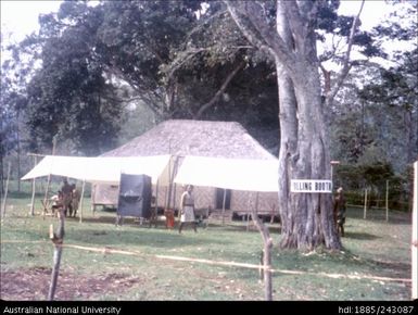 Polling booth area
