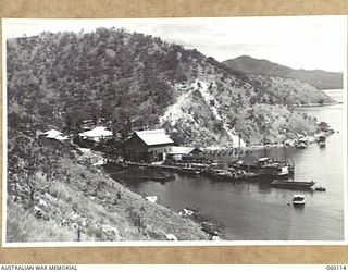 NAPA NAPA, NEW GUINEA. 1943-11-12. WORKSHOPS AND SURROUNDING AREA OF THE 2ND AUSTRALIAN WATERCRAFT WORKSHOPS, AUSTRALIAN ELECTRICAL AND MECHANICAL ENGINEERS