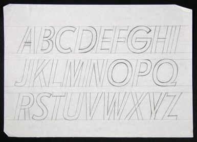 Churchward Legible Unidentified Italic Sketch