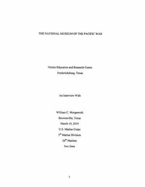 Oral History Interview with William Morgenroth, March 19, 2019