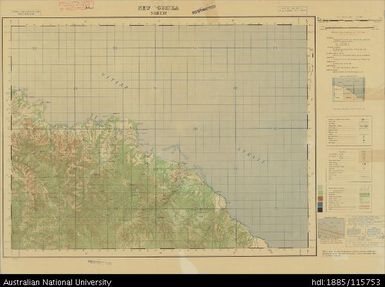 Papua New Guinea, Equatorial New Guinea, Saidor, 1 Inch series, Sheet 3112, 1945, 1:63 360