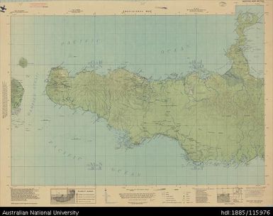 Papua New Guinea, Western New Britain, Provisional map, 1943, 1:253 440
