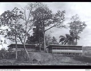 RABAUL, NEW BRITAIN, 1946-04-13. THE LIVING QUARTERS OF MAJOR-GENERAL B.M. MORRIS, GENERAL OFFICER COMMANDING 8 MILITARY DISTRICT