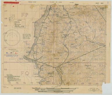 Island of Guam: Agat Bay - Special Air and Gunnery Target Map