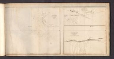 Plan of that Part of Calymere Reef Examined on the Neptune Snow by James Rennell. 1763 & 1764 (with) Plan of the Road and Reef of Palleacatte or Pulicat on the Coast of Choramandel (with) Plan of Tegenepatnam Reef on the Coast of Choromandel