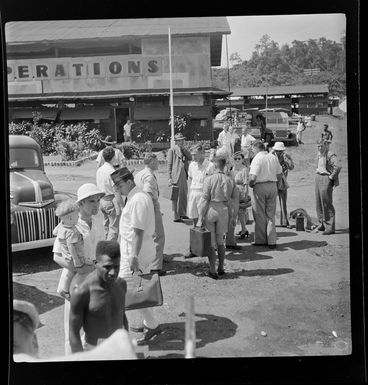 Qantas Empire Airways, Bird of Paradise service, arriving passengers, Lae, Morobe, Papua New Guinea