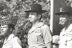 Army Officers at Review, 1975 August 8